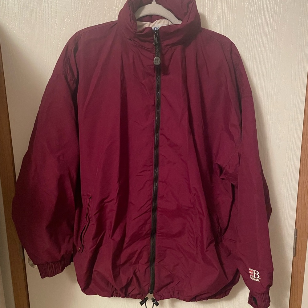 Vintage Boathouse Sports Gore-Tex Burgundy Coat SZ L Waterproof Windproof
